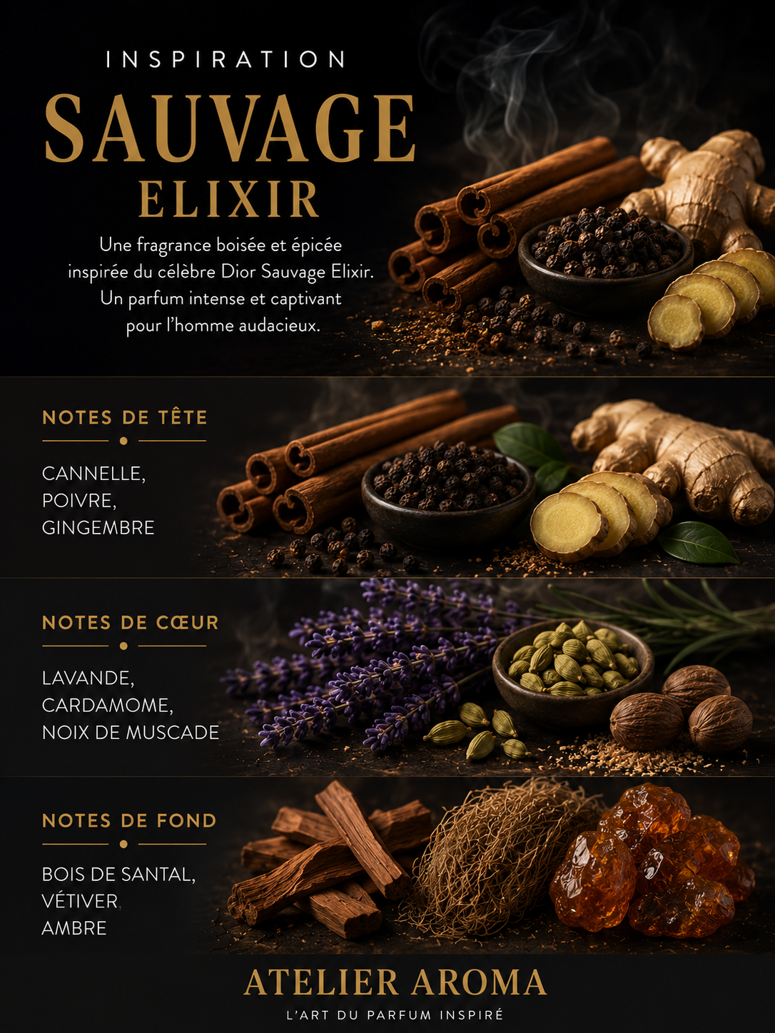 Inspiration Dior Sauvage Elixir