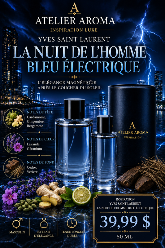 Inspiration La Nuit de L'Homme Bleu Électrique — Inspiration YSL
